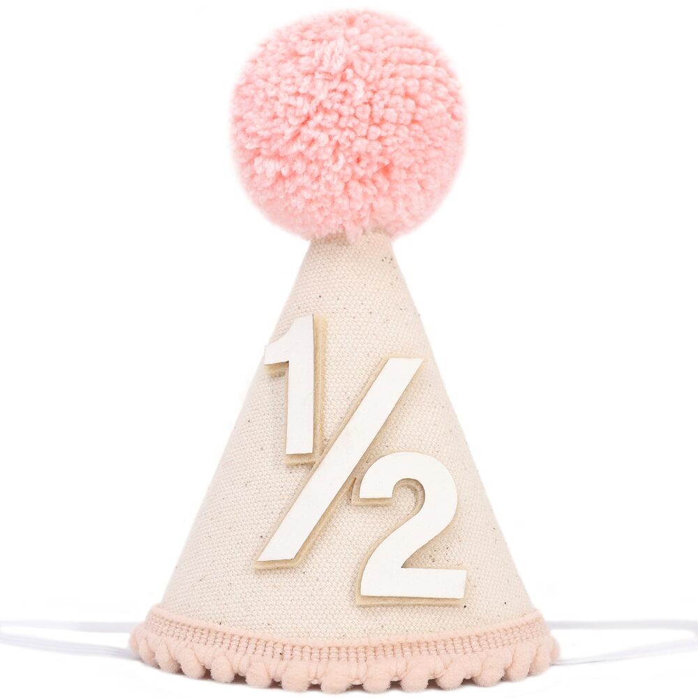 1736 1/2 Birthday Hat - Simple Half Way to One Decorations,Party Crown